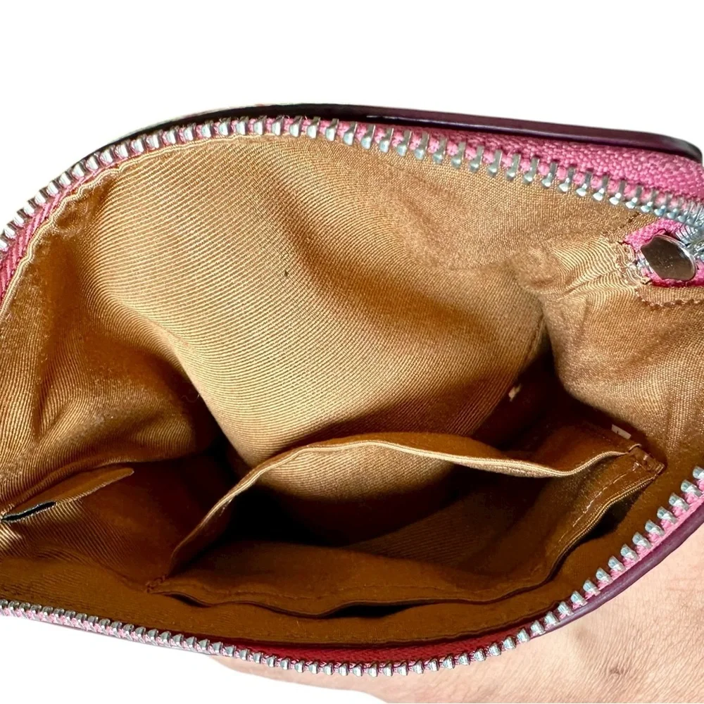 Coach Corner Zip Wristlet with Popsicle Print